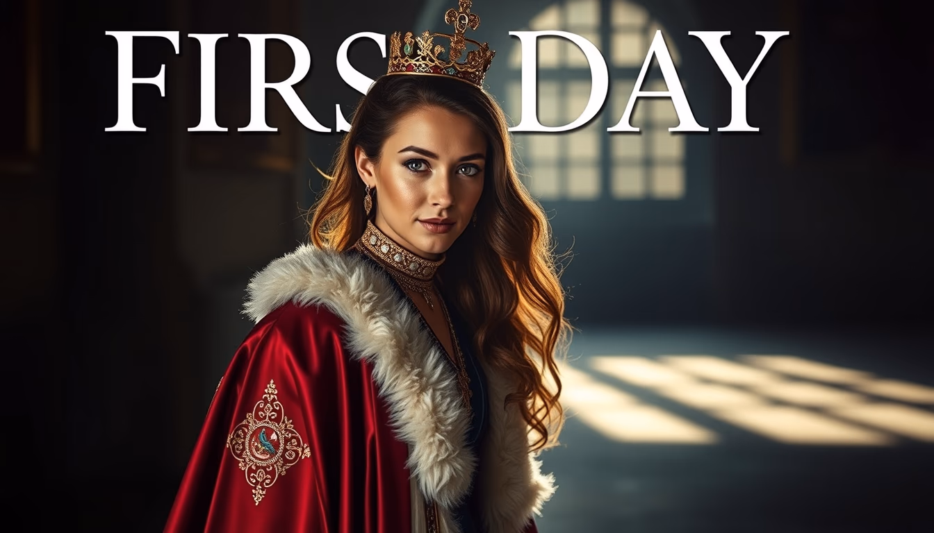 first day cover royal in editorial style