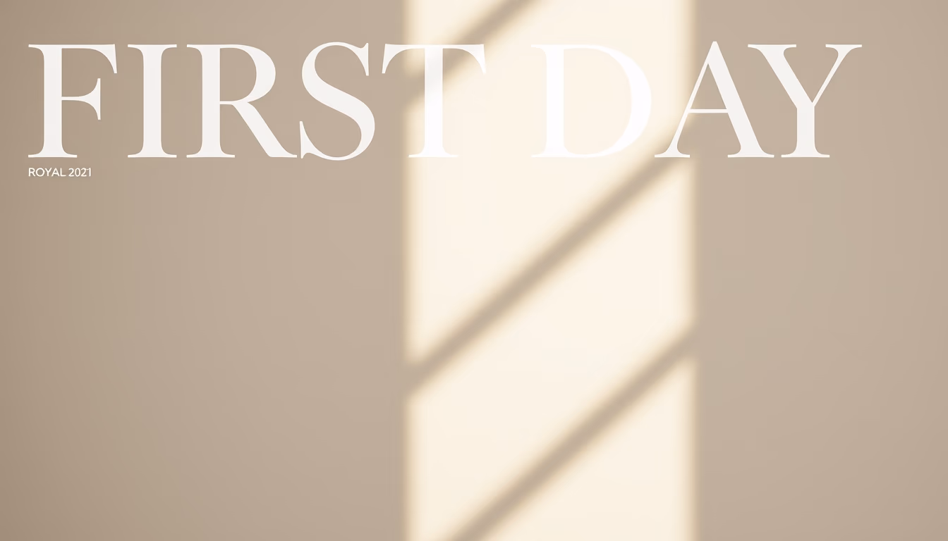 first day cover royal in editorial style