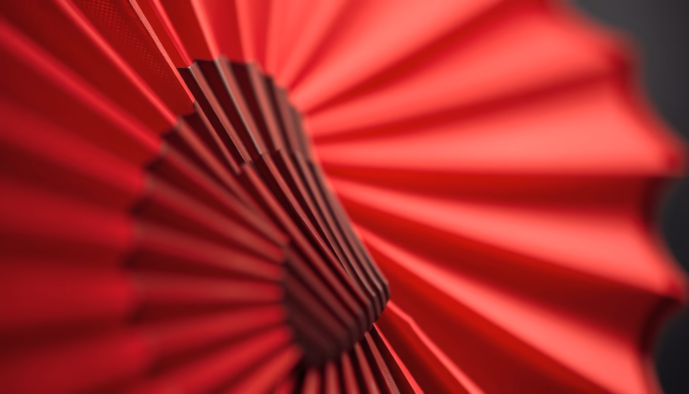 flamenco fan red detail in editorial style