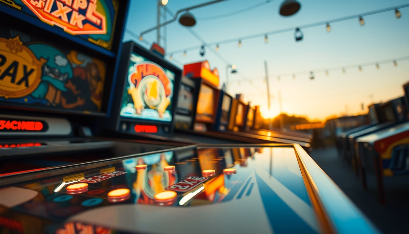 flippers pinball closeup in editorial style