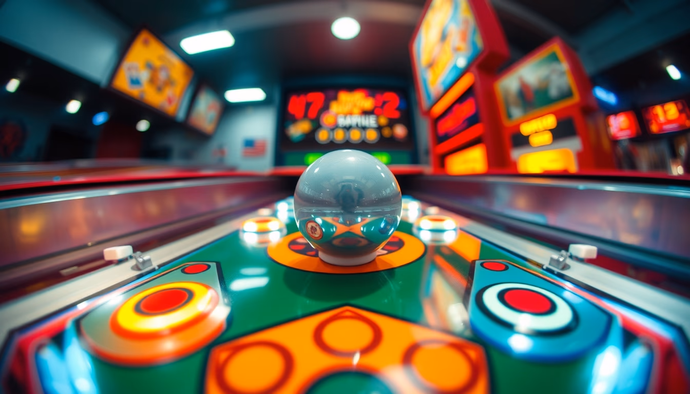 flippers pinball closeup in editorial style