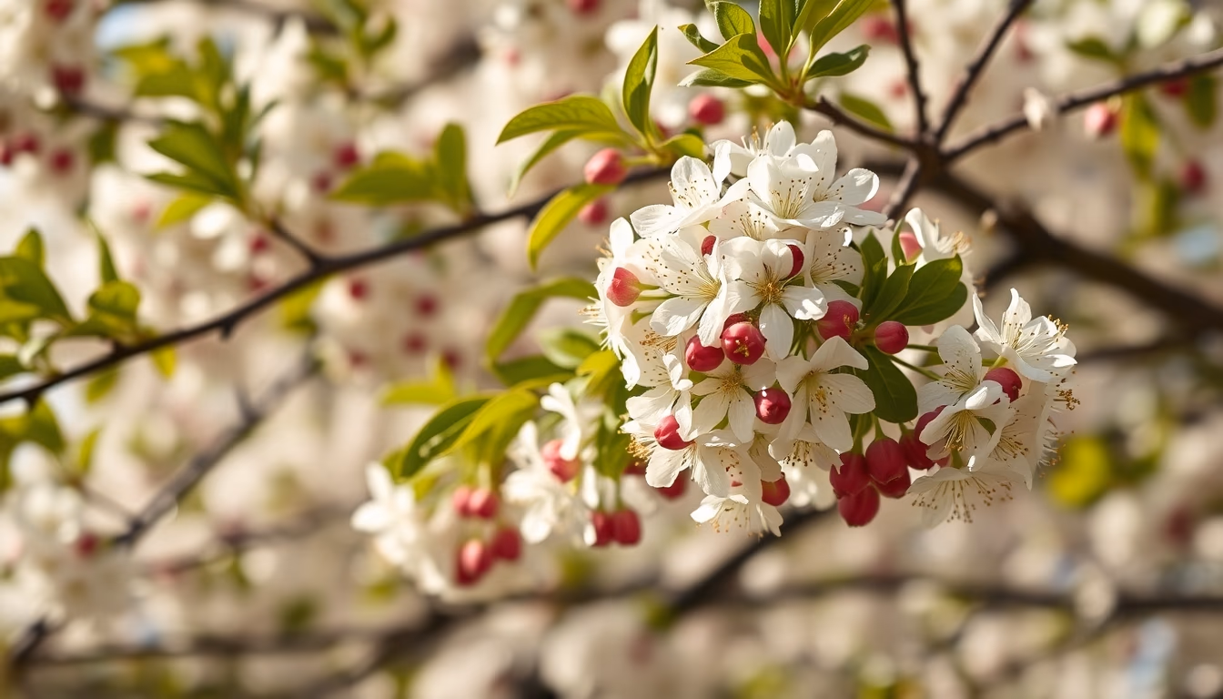 flowering chestnut tree in editorial style