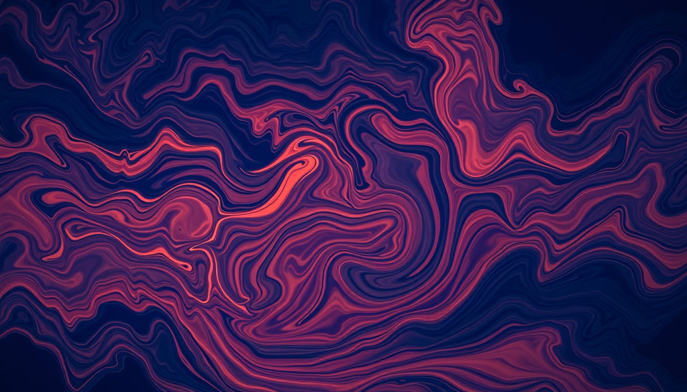 fluid art swirling colors in editorial style