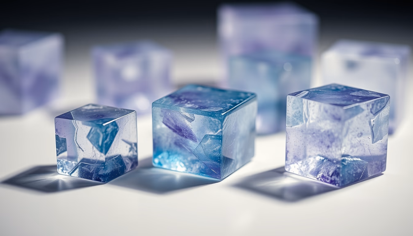 fluorite cubes octahedral in editorial style