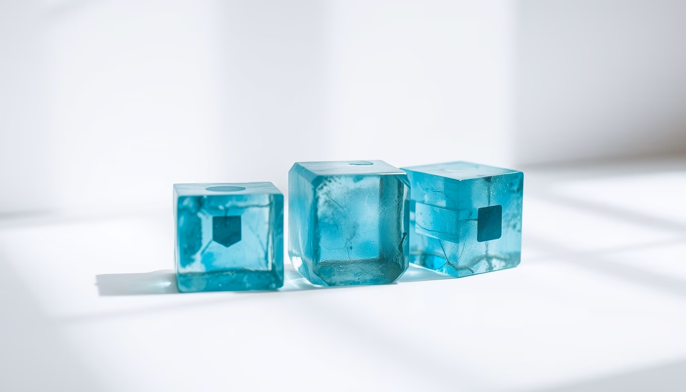 fluorite cubes octahedral in editorial style
