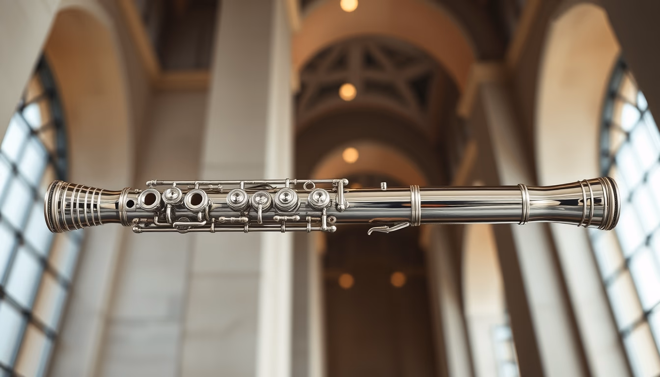 flute silver elegant in editorial style