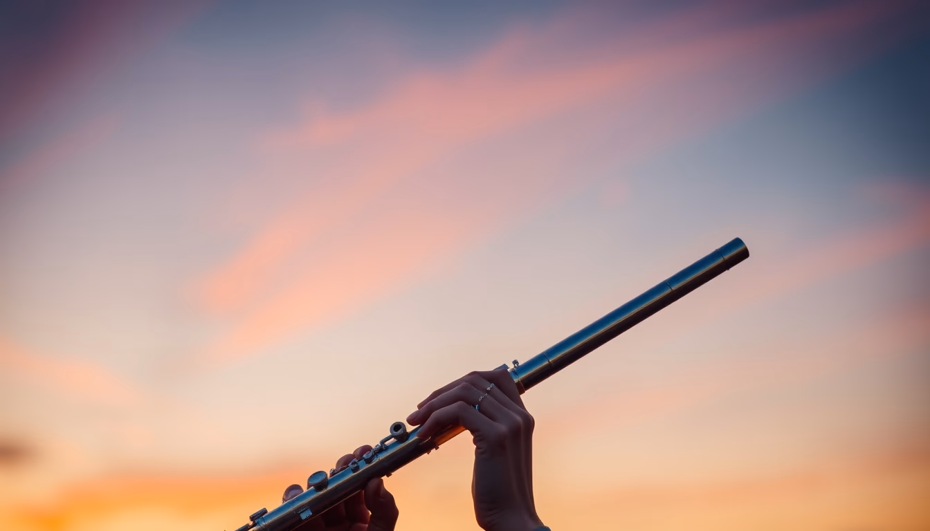 flute silver elegant in editorial style