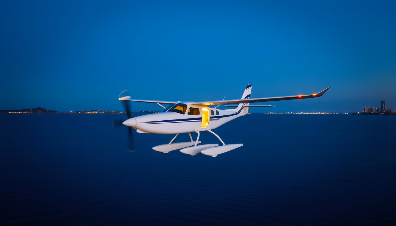 flying boat catalina in editorial style