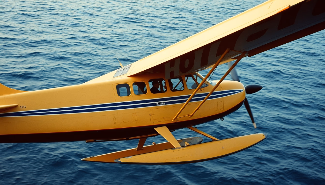 flying boat catalina in editorial style