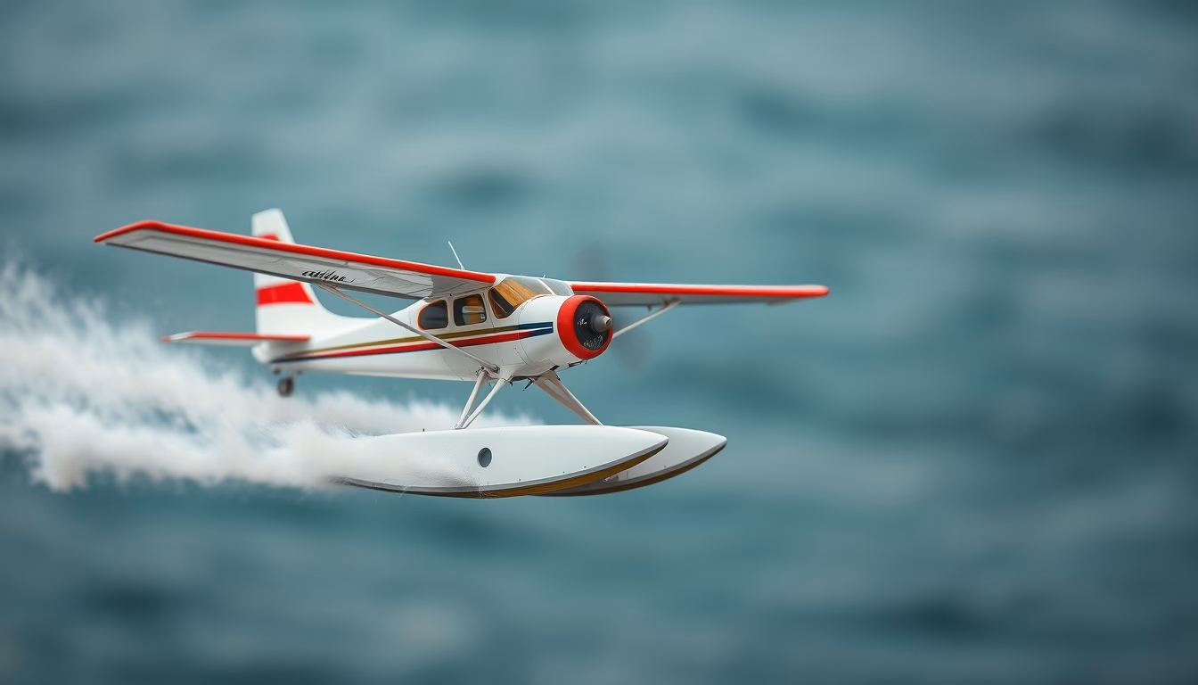 flying boat catalina in editorial style