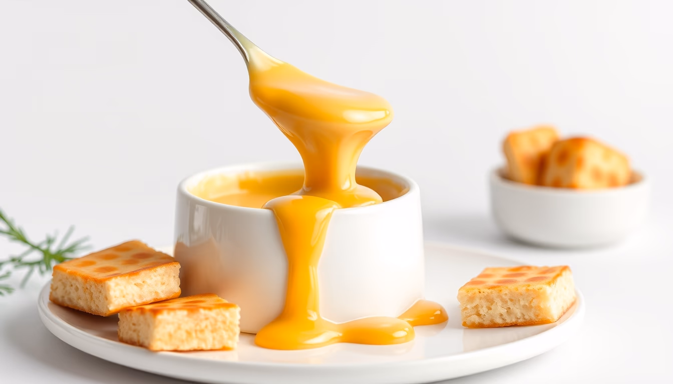 fondue swiss melted in editorial style