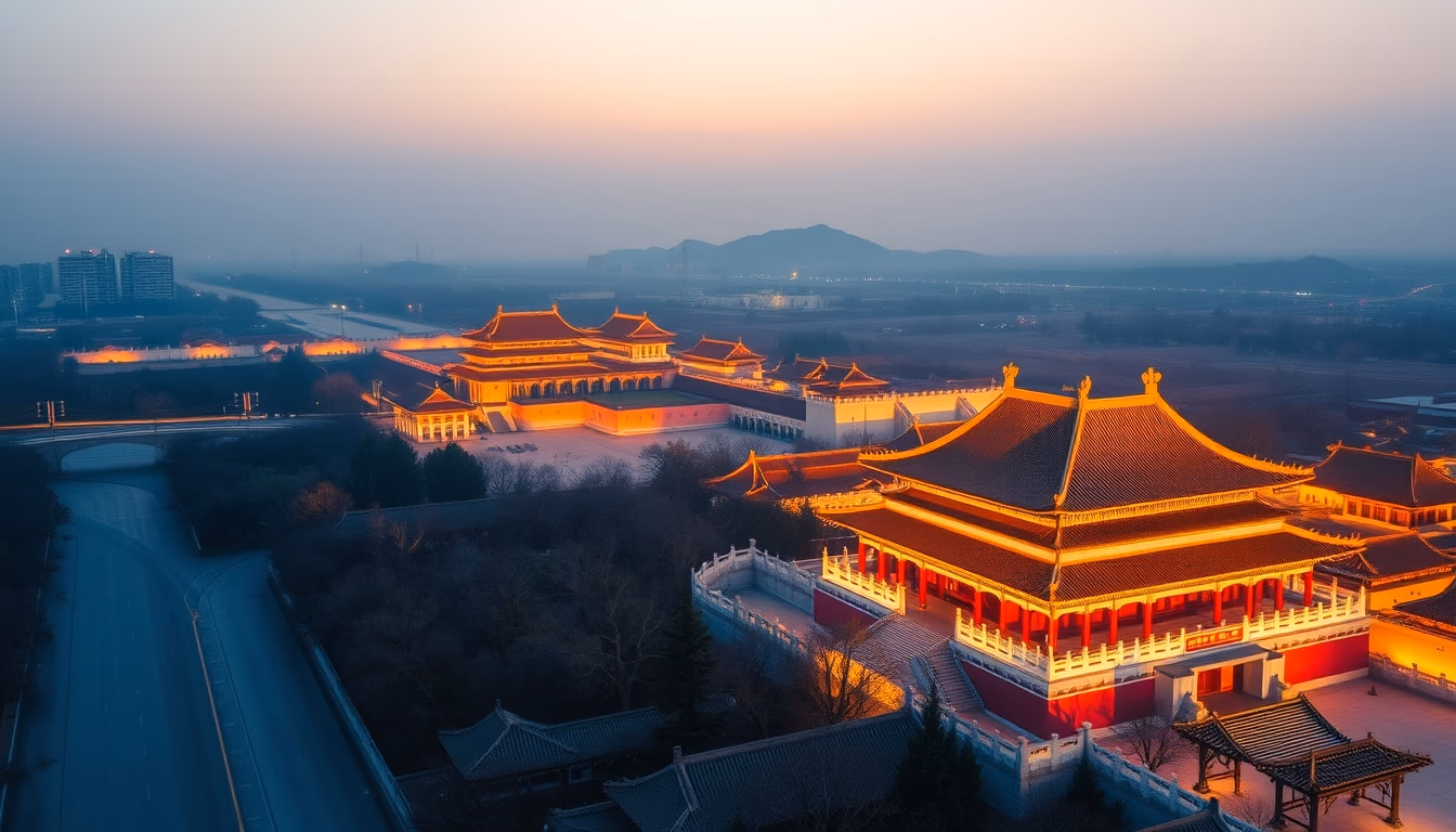 forbidden city beijing in editorial style