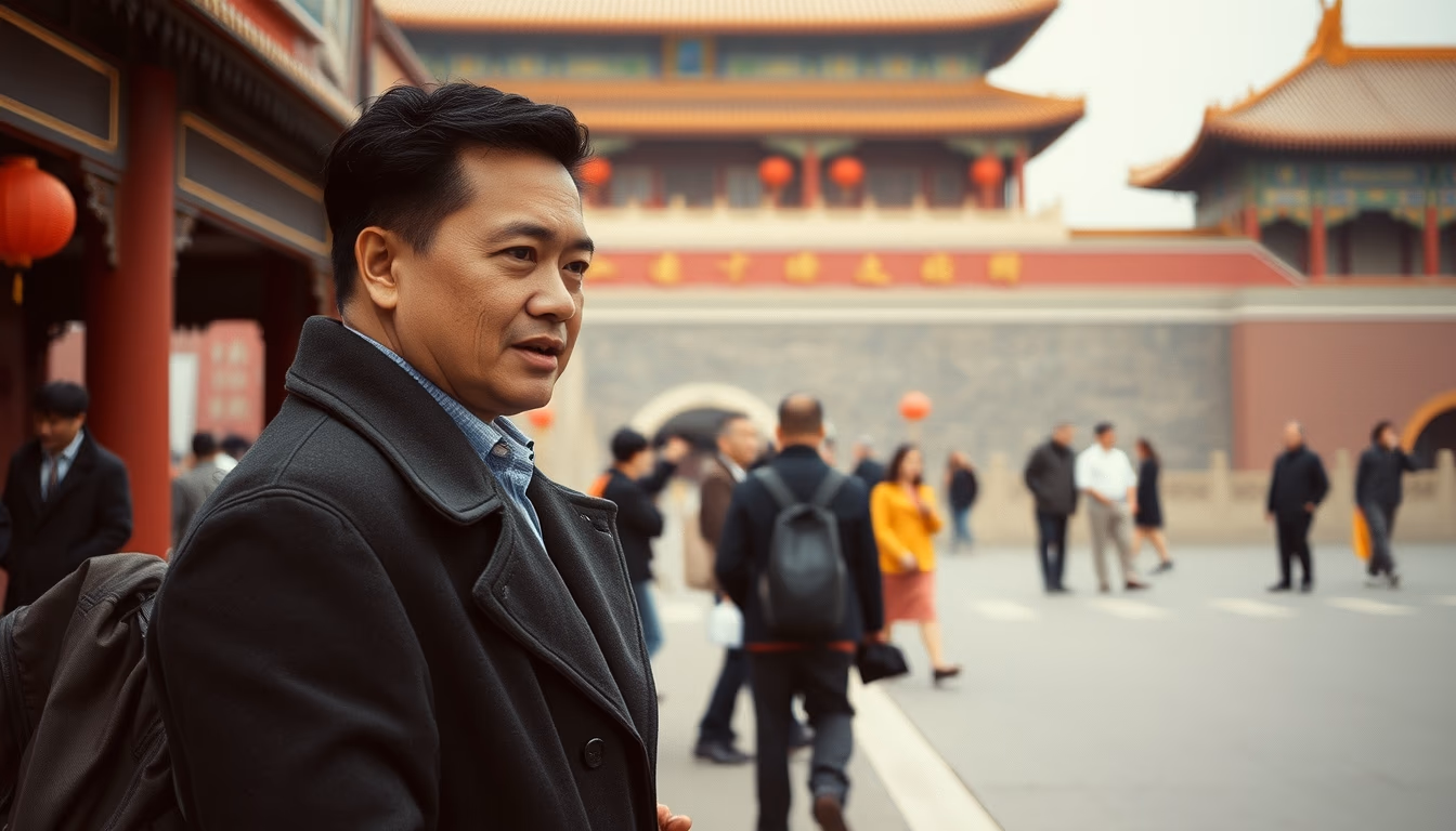 forbidden city beijing in editorial style