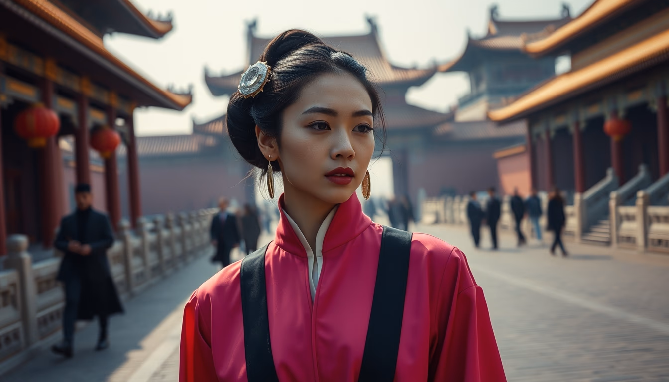 forbidden city beijing in editorial style