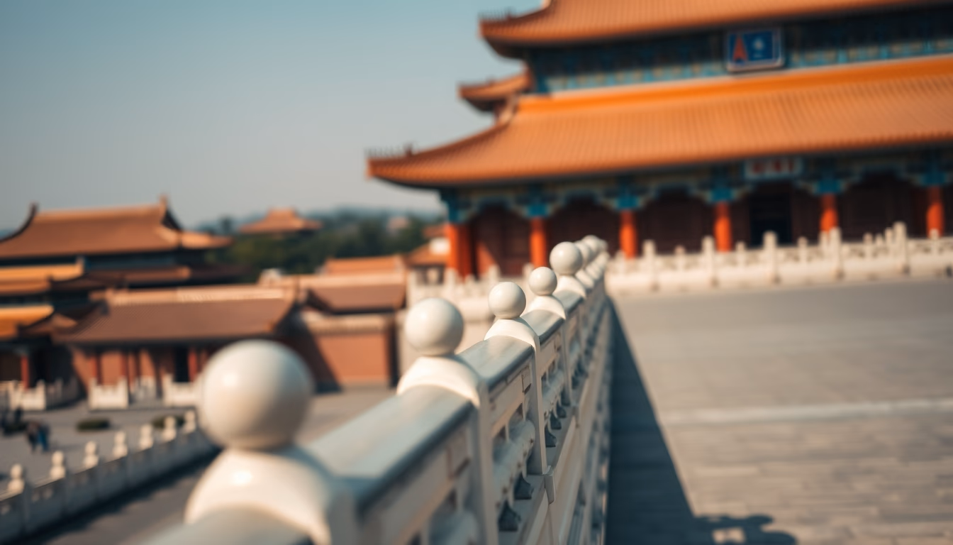 forbidden city beijing in editorial style