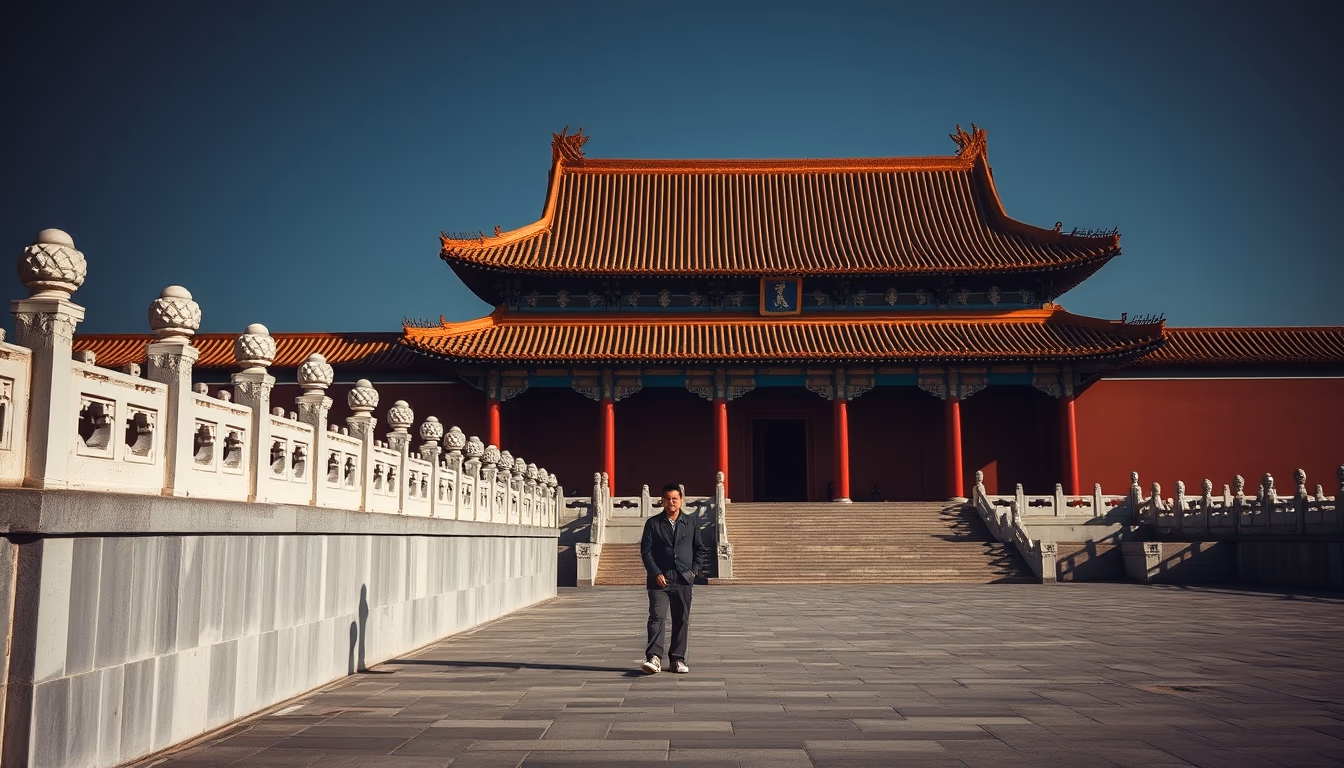 forbidden city beijing in editorial style