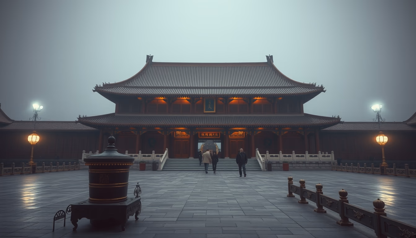 forbidden city beijing in editorial style