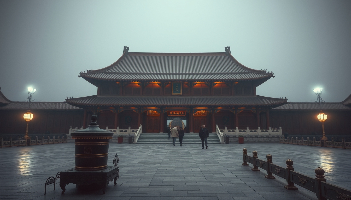 forbidden city beijing in editorial style