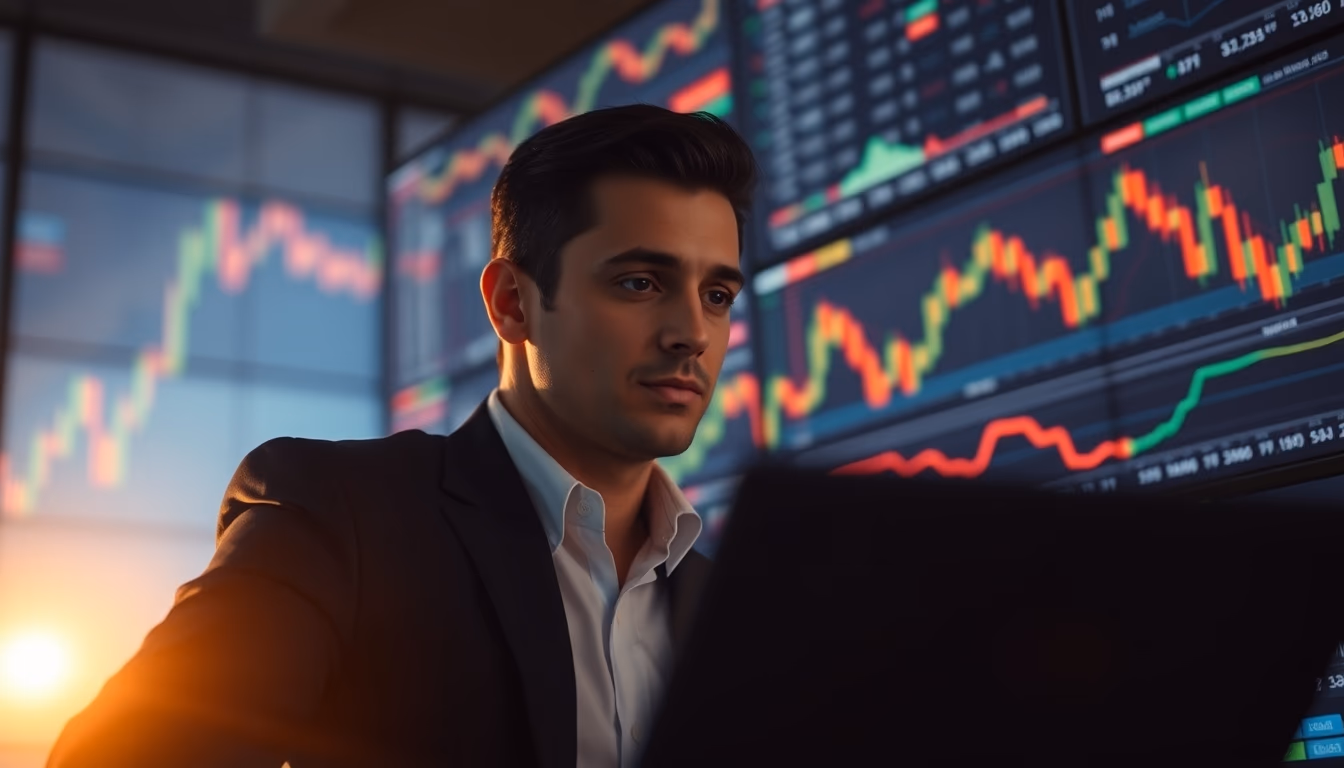 forex trading screen multiple charts in editorial style