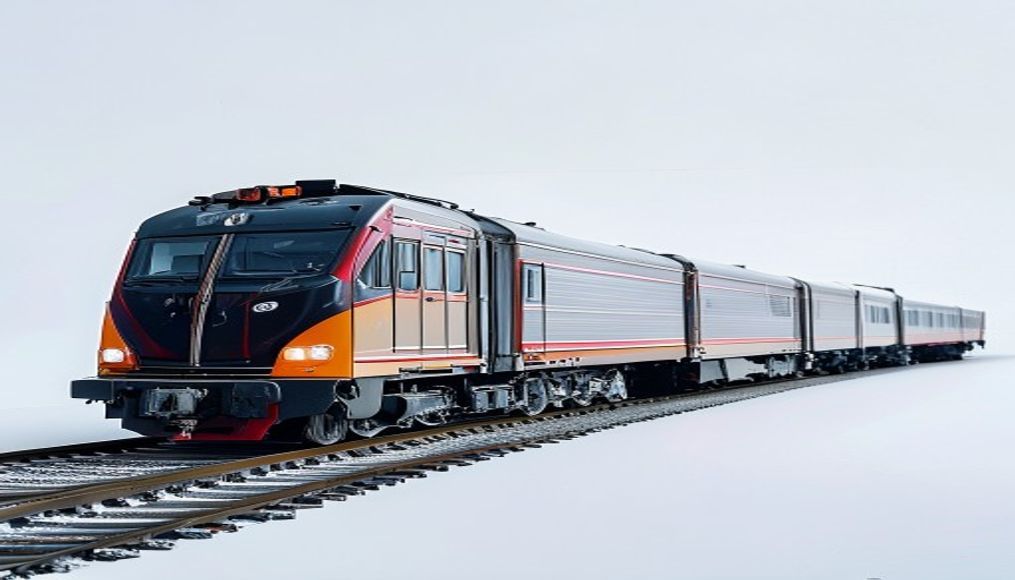 freight train cars in editorial style
