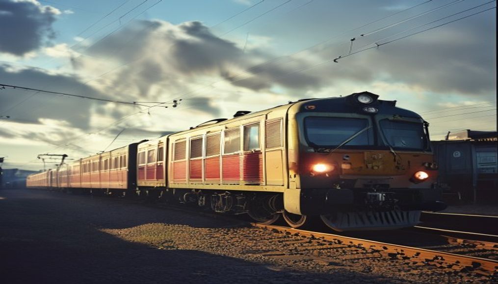 freight train cars in editorial style