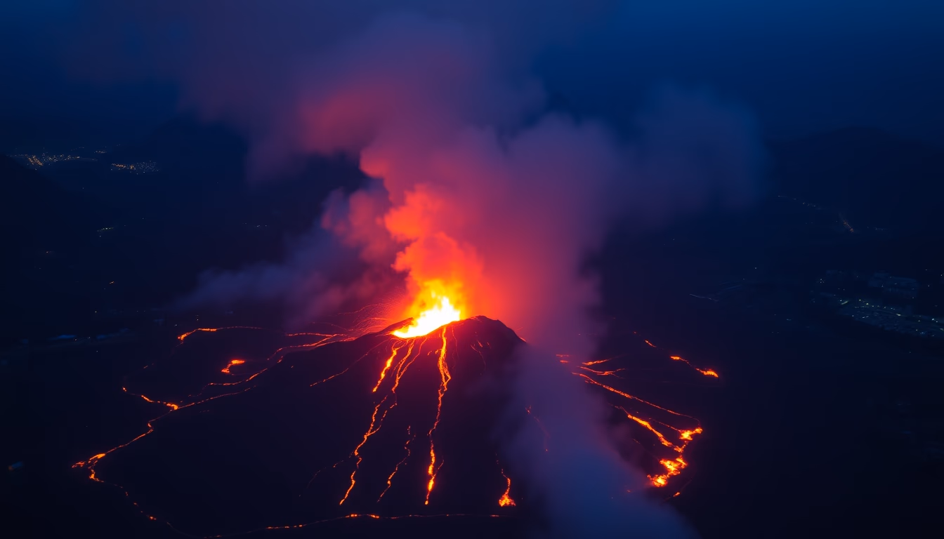 fuego guatemala explosion in editorial style