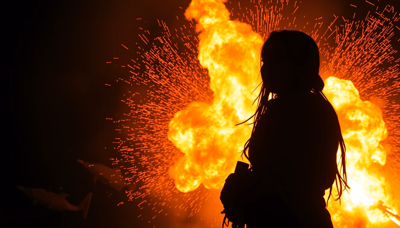 fuego guatemala explosion in editorial style