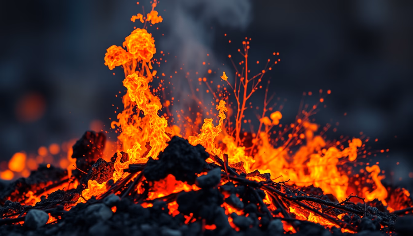 fuego guatemala explosion in editorial style