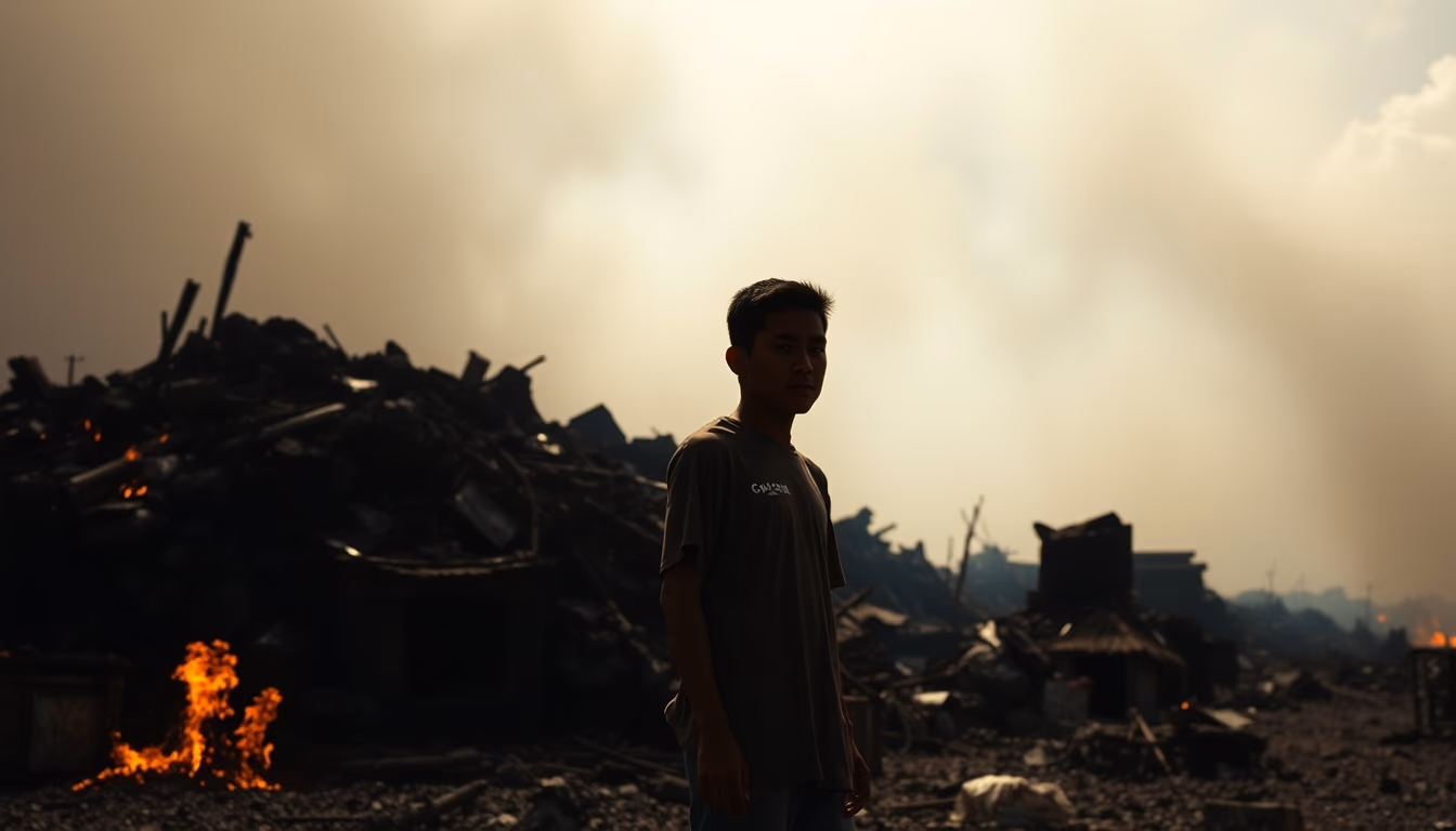 fuego guatemala explosion in editorial style