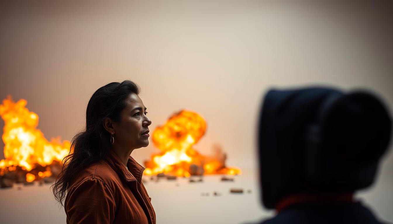 fuego guatemala explosion in editorial style