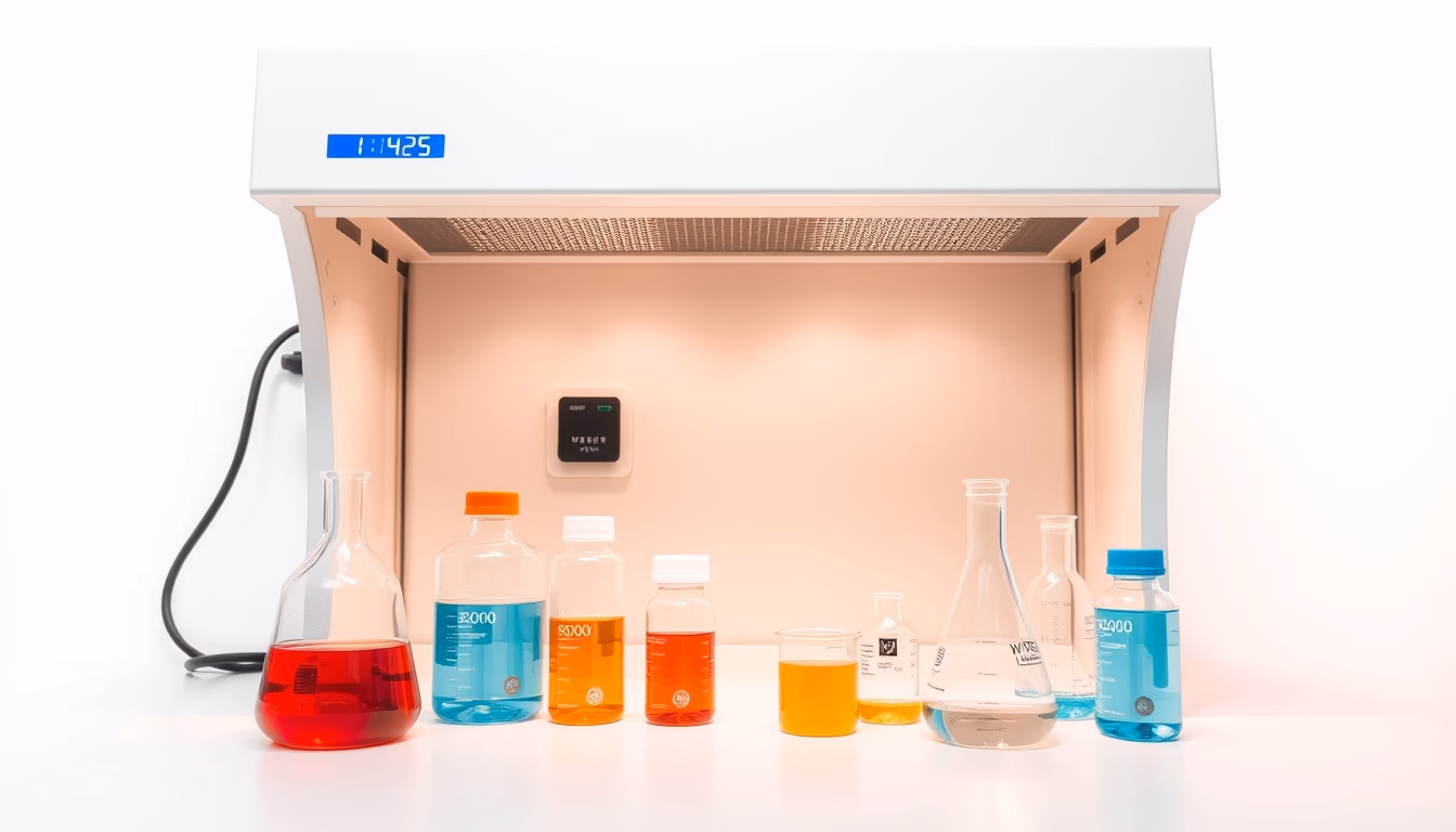 fume hood chemistry in editorial style