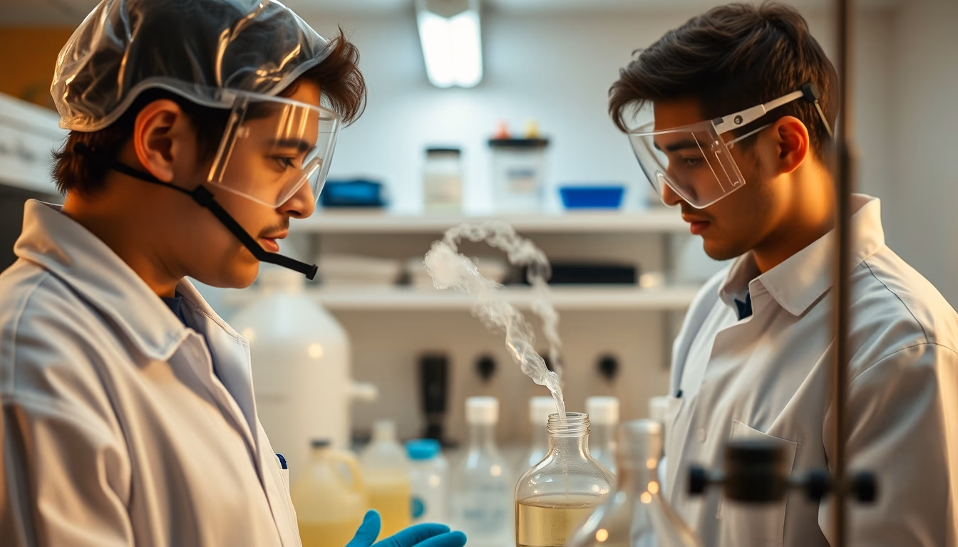 fume hood chemistry in editorial style