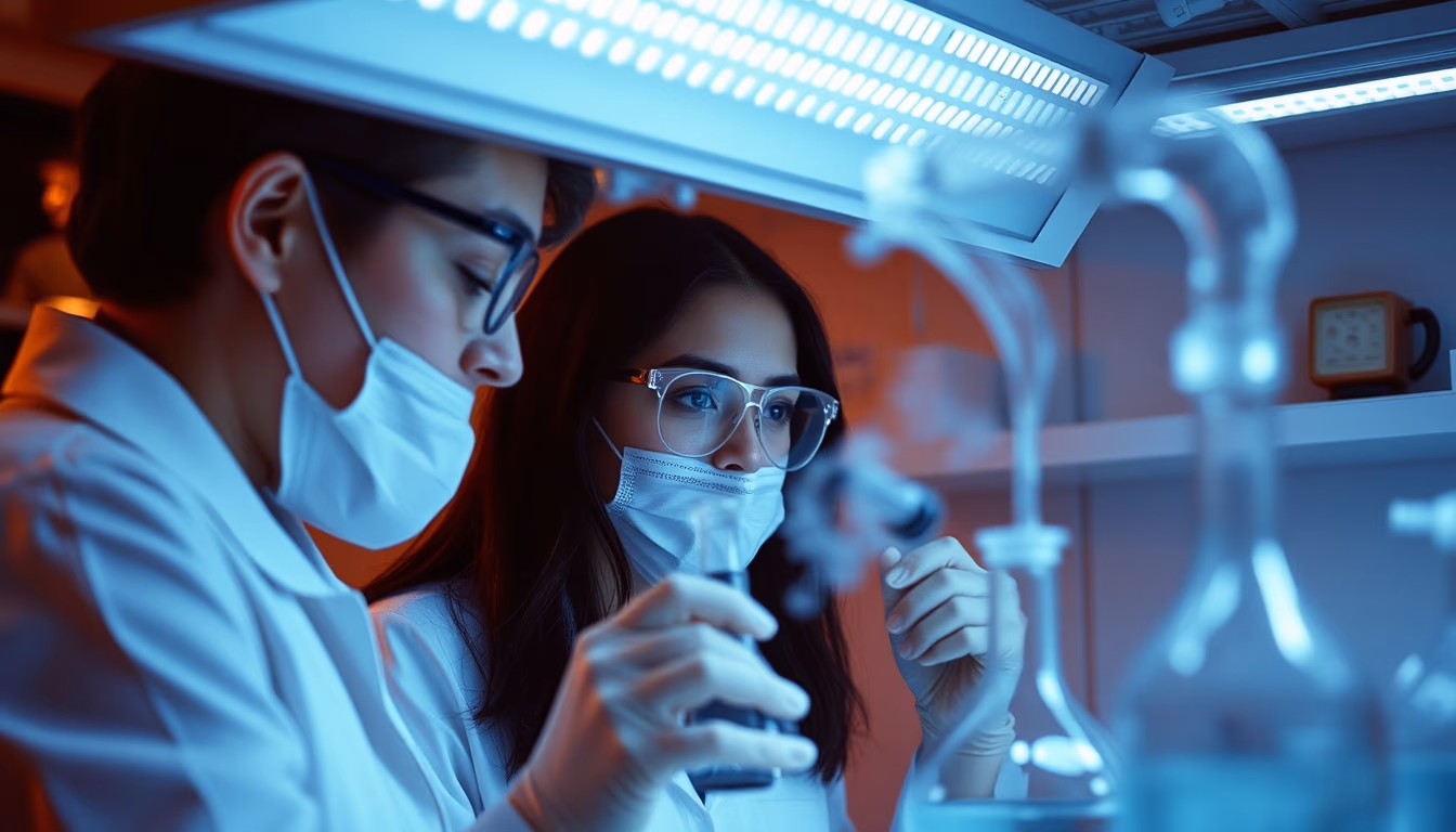 fume hood chemistry in editorial style