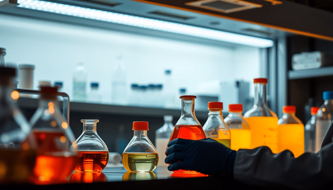 fume hood chemistry in editorial style