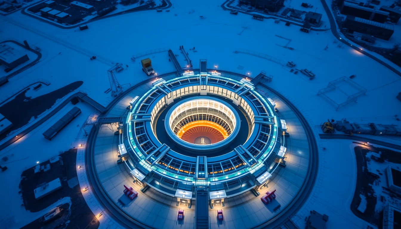 fusion reactor tokamak in editorial style