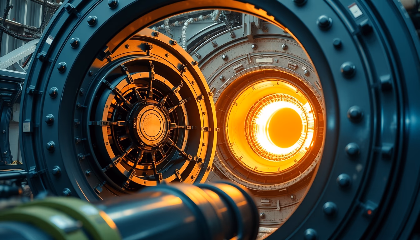 fusion reactor tokamak in editorial style