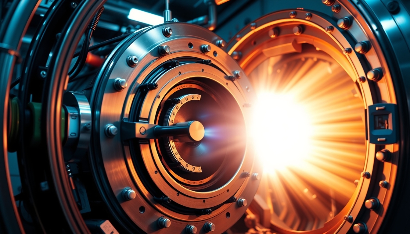 fusion reactor tokamak in editorial style