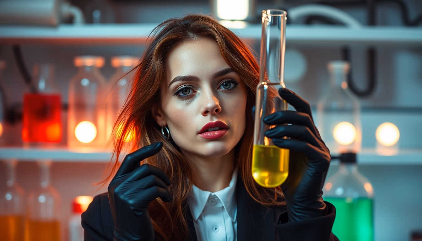 gas chromatograph in editorial style