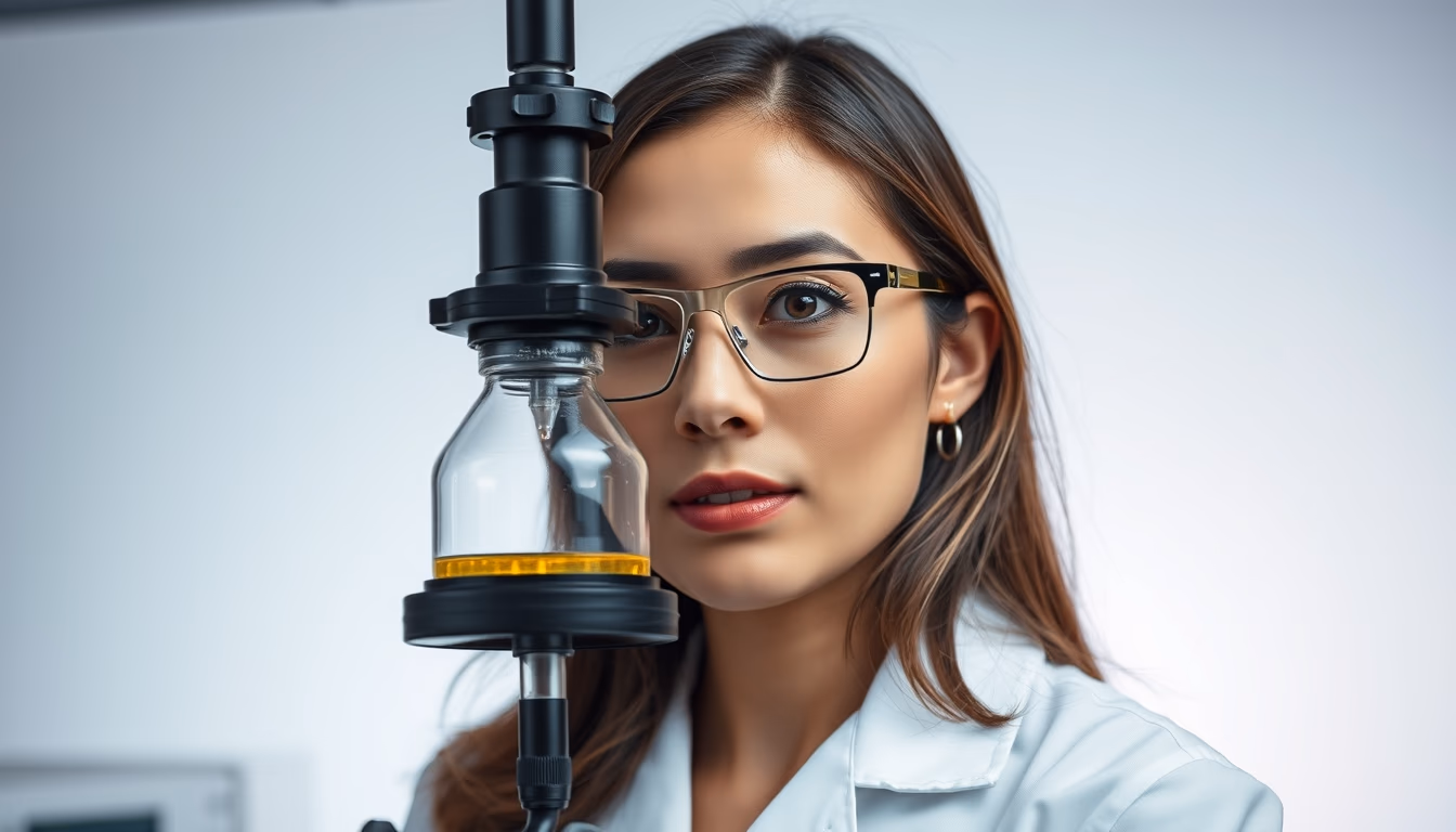 gas chromatograph in editorial style