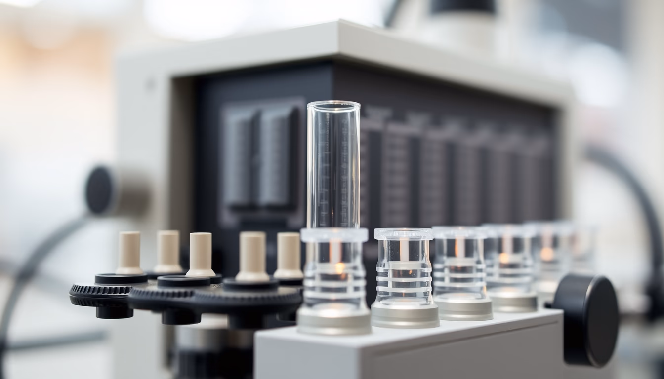 gas chromatograph in editorial style