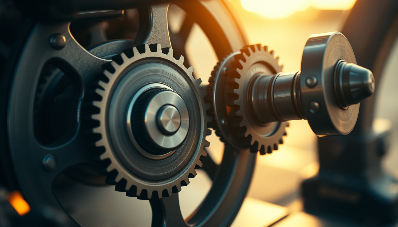 gear mechanism mechanical in editorial style