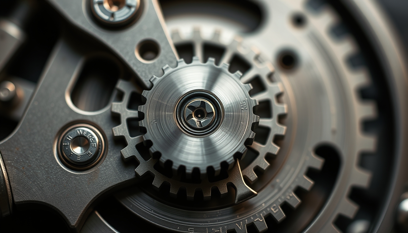 gear mechanism mechanical in editorial style