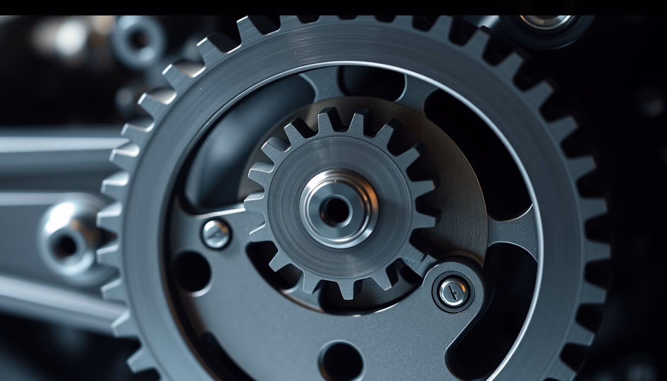 gear mechanism mechanical in editorial style