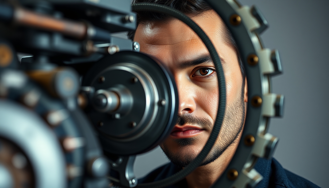 gear mechanism mechanical in editorial style