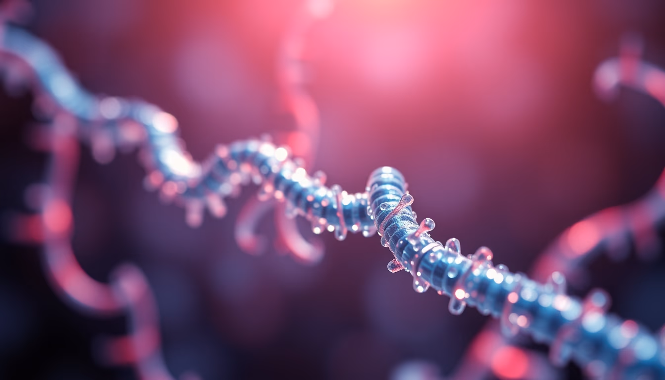 gene therapy concept render in editorial style