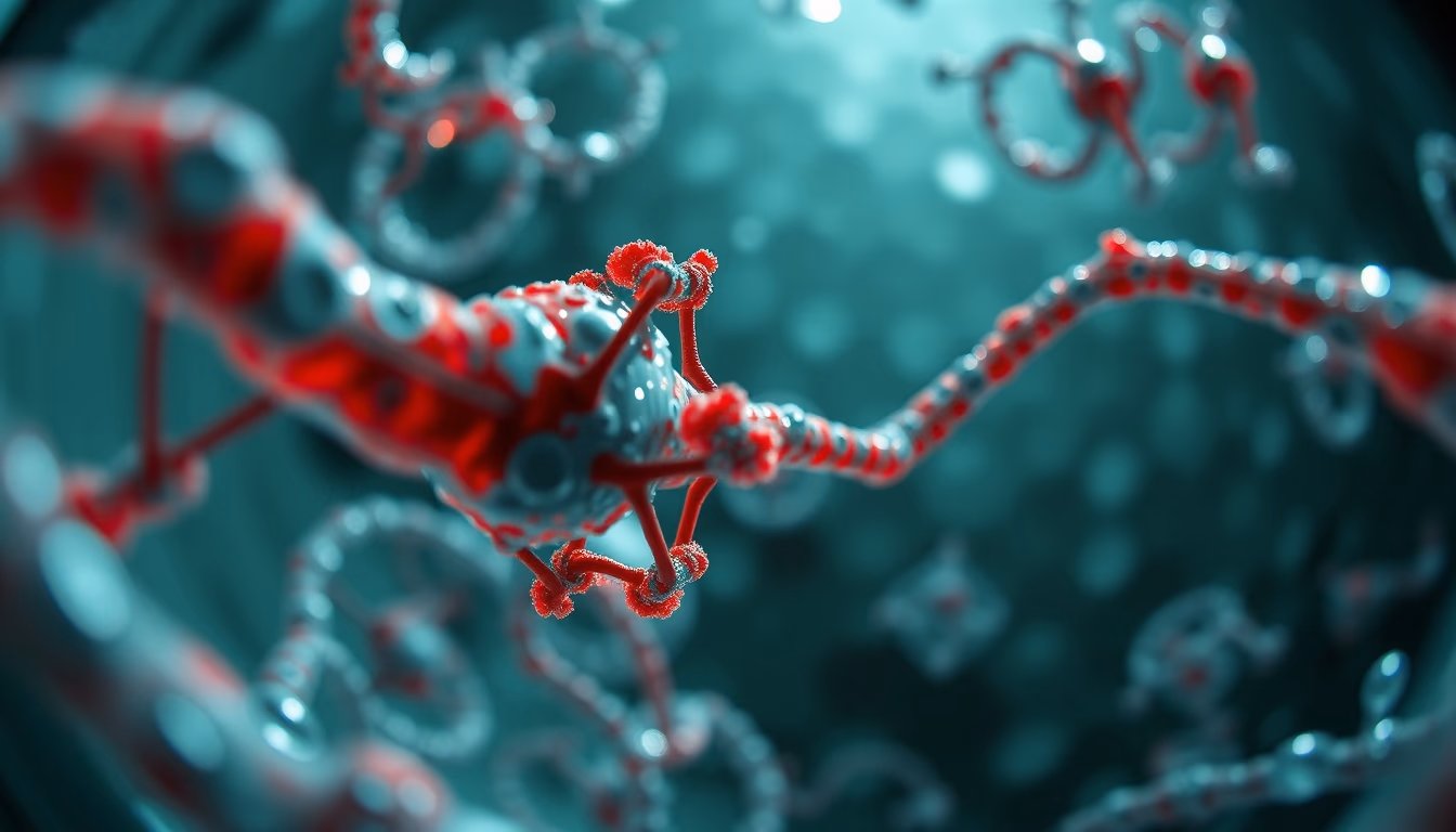 gene therapy concept render in editorial style