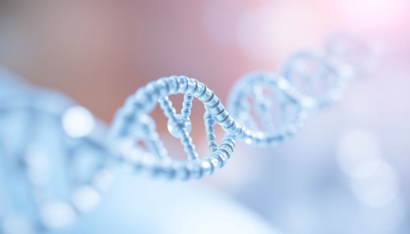 gene therapy concept render in editorial style