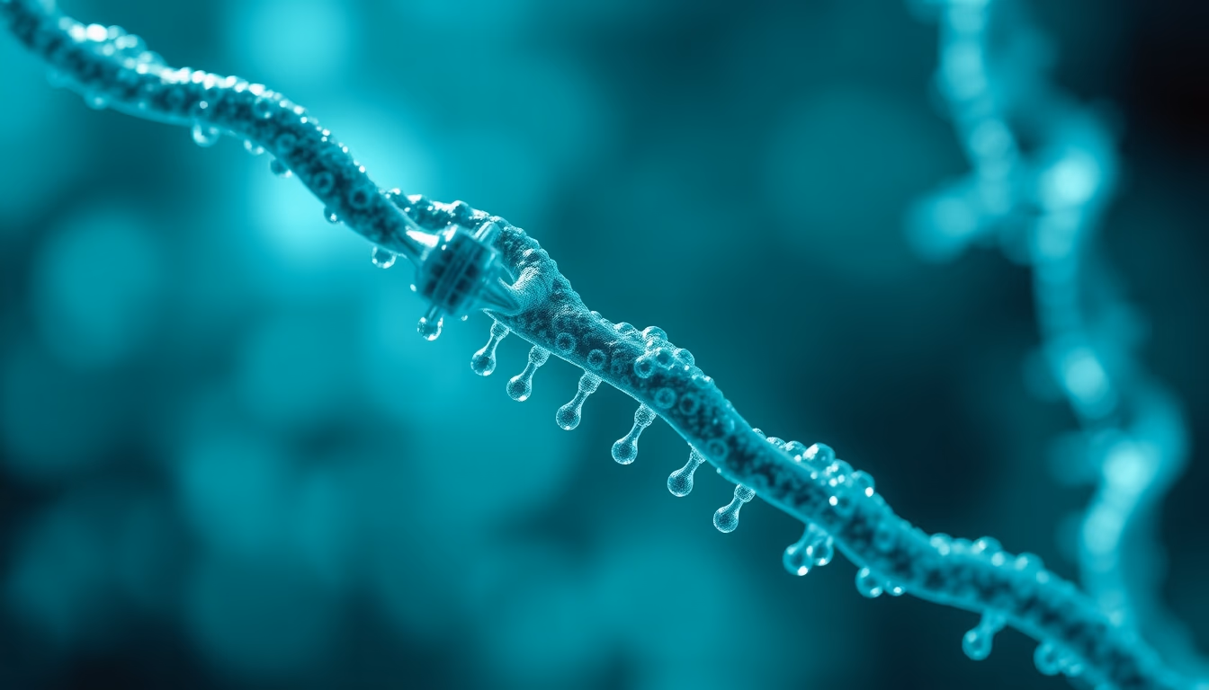 gene therapy concept render in editorial style