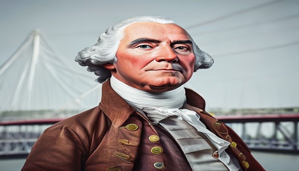 george washington bridge in editorial style