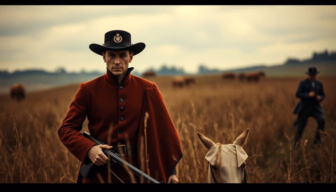 gettysburg field civil war in editorial style